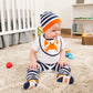 Izzy And Owie Beach Crab Striped Baby Hat, Navy Blue, 0-24 Months