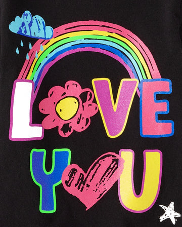The Children'S Place Baby-Girls And Toddler Assorted Everyday Long Sleeve Graphic T-Shirts,Multipacks Be Kind/I Love You 2-Pack