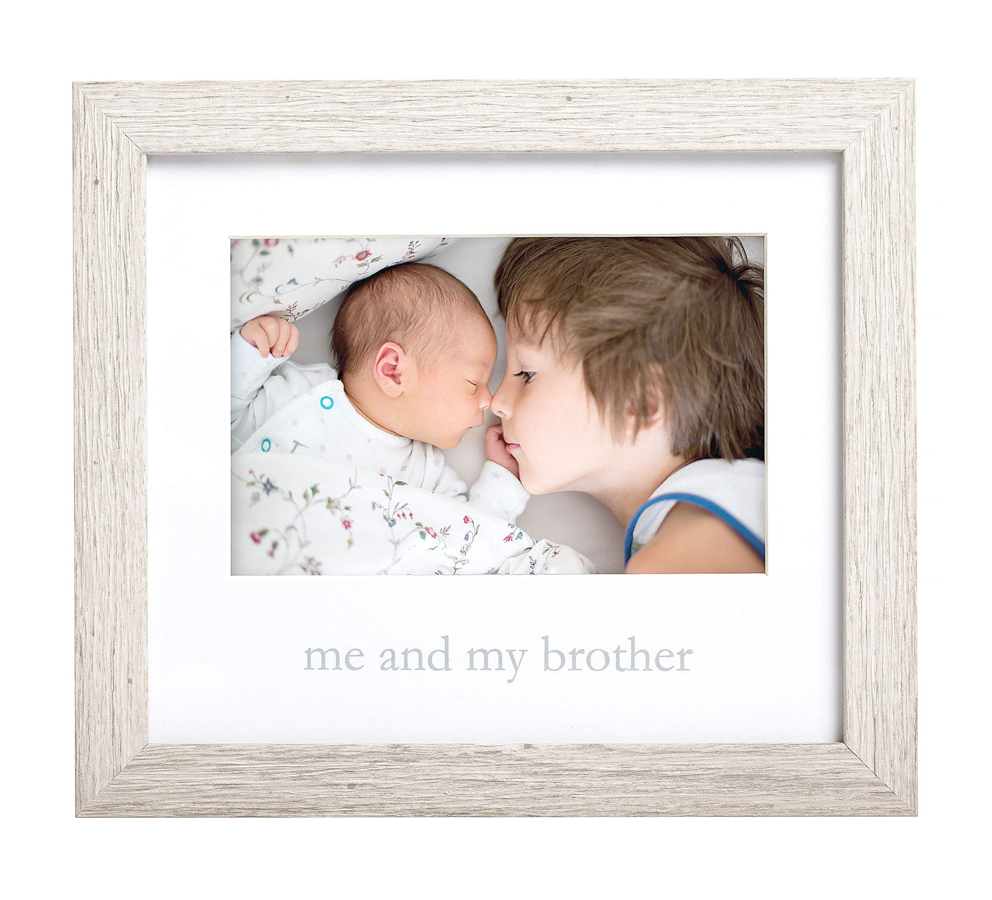 Kate & Milo Rustic Me & My Brother Frame, Sibling Keepsake, Ideal Little or Big Brother Gift, Gender Neutral Nursery Decor, Wood