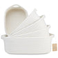 Naturalcozy 5-Piece Rectangle Storage Basket Set- Natural Cotton Rope Woven For Organizing! Small Basket For Montessori, Baby Nu
