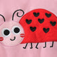 Girls Pajamas 100% Cotton Winter Sleepwear Toddler Long Sleeve Pjs Ladybug With Hearts Pajama Cute Jammies Sets Loungewear Cloth
