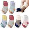 Ttizzy Toddler Baby Girls Boys Socks - Cotton Crew Socks For Baby Gifts Pack (Yellow, 3-12Months)