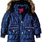 London Fog Burgundy Infant Girls Hw Single Jkt L217578 Outerwear,Navy,2T