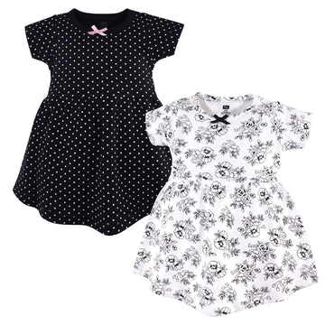 Hudson Baby Infant And Toddler Girl Cotton Dresses Toile, 2 Toddler