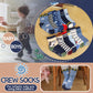 Antsang Baby Boys Grips Socks Kids Toddlers Infants Non Slip/Anti Skid Crew Cotton Socks 12 Pairs (Boy'S-Shark(12 Pairs),5-8 Y)