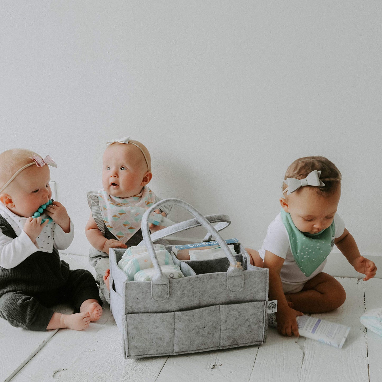 Parker Baby Co. Bandana Drool (Pack of 4) Baby Bibs for Boys, Girls, Unisex - Denver Set
