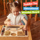 deMoca Montessori Busy Board for Toddlers, Wooden Sensory Toy - Toddler Preschool Learning Activities for Fine Motor Skills Trav