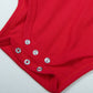 Romperinbox Unisex Solid Baby Bodysuit 0-24 Months (9-12 Months, Red Long Sleeve)
