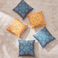 Teal By Chumbak | Cushions Set Of 5 (Mexico Aztec)