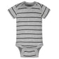 Onesies Brand Baby Boys' 8-Pack Short Sleeve Mix & Match Bodysuits, Grey Hungry, 0-3 Months