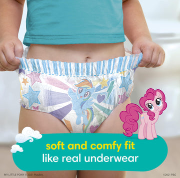 Pampers Training Pants - Easy Ups Girls & Boys - Size 5T-6T, 46 Count, My Little Pony Potty Underwear (Packaging May Vary)