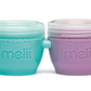 Melii Snap & Go Baby Food Storage Containers With Lids, Snack Containers, Freezer Safe, 2 Oz - 6 Pack, Original