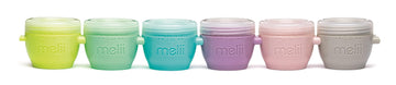 Melii Snap & Go Baby Food Storage Containers With Lids, Snack Containers, Freezer Safe, 2 Oz - 6 Pack, Original