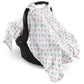 Hudson Baby Unisex Baby Muslin Cotton Car Seat And Stroller Canopy, Pink Aztec, One Size