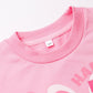 Akyzic Girls Easter Bunny Sweatshirt Long Sleeve Crewneck Pink Kids Shirt 5T