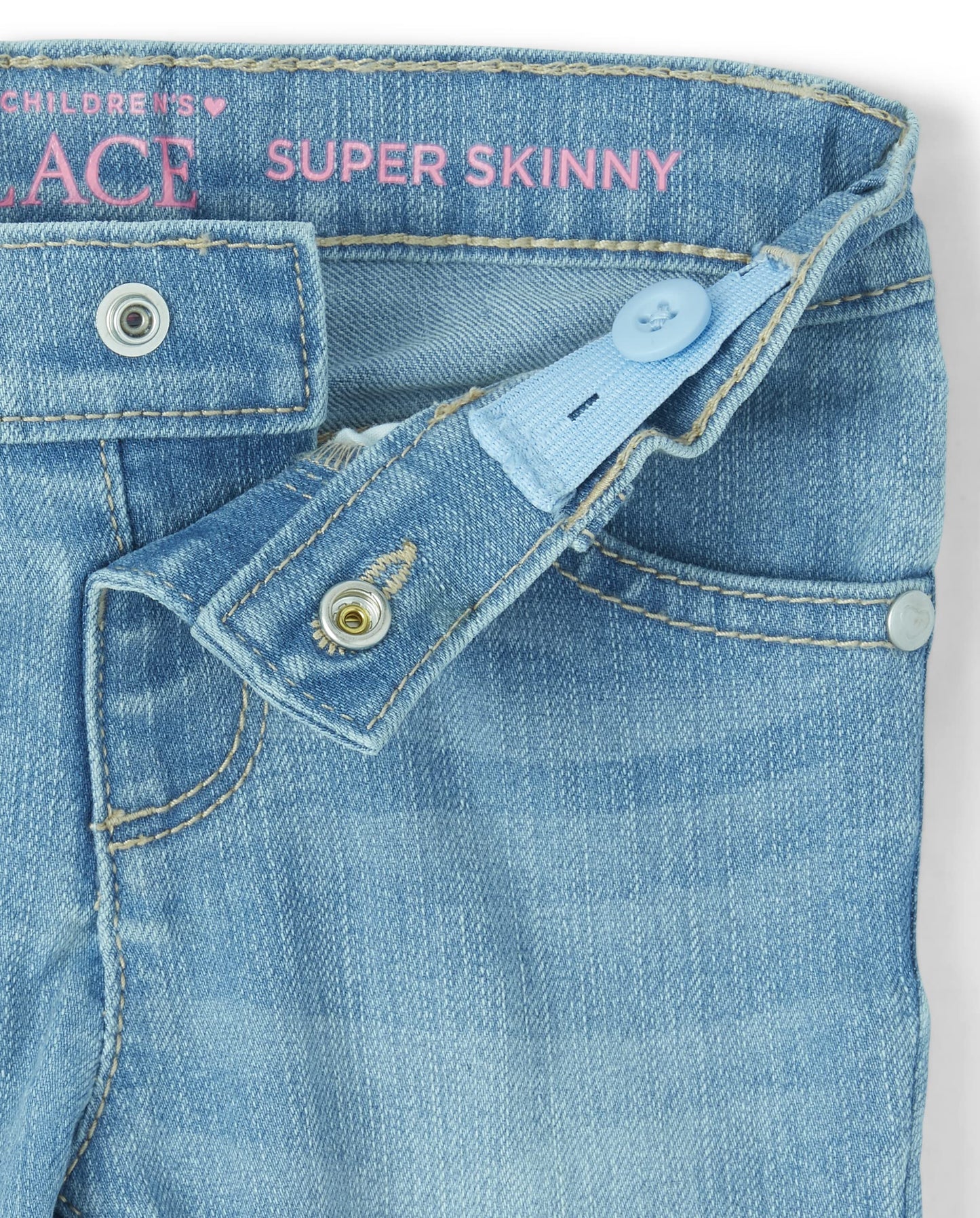 The Children'S Place Baby Girls And Toddler Girls Super Skinny Jeans, Light Jay Blue Wash, 4T