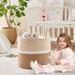 Kakamay Large Blanket Basket (18 'X18 'X16 '),Woven Baby Laundry Hamper For Storage, Cotton Rope Blankets Baskets For Nursery