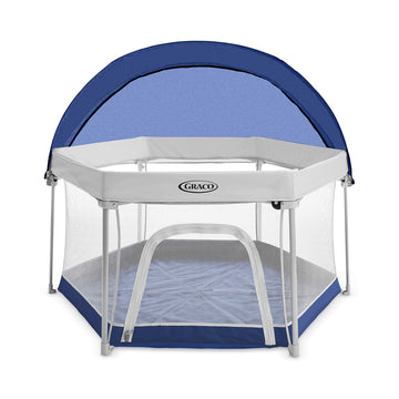 Graco Pack 'N Play Litetraveler Lx Playard Outdoor And Indoor Playspace With Compact Fold Uv Canopy