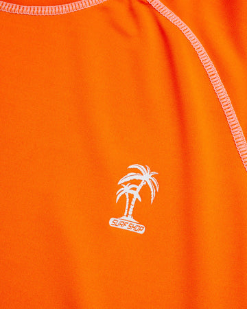 Ixtreme Boys' Palm Tree Infant Rash Guard, Orange, 12M