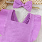 Fullfamous Infant Baby Girl Clothes Outfits Romper Spring Summer Clothing Onesie Bodysuit Jumpsuit Ropa De Bebe Nia Purple 9-12
