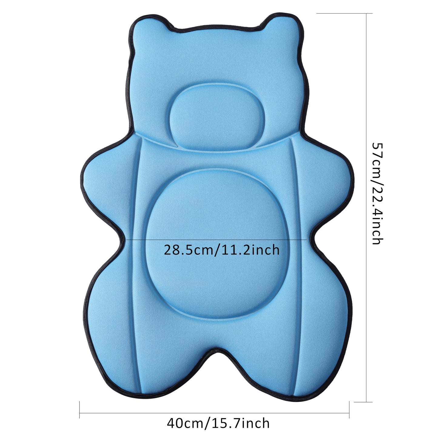 Ihaapsi Infant Baby Bath Cushion,Fits Inside Most Baby Bathtubs, Breathable Soft Baby Bath Support Seat,Baby Bath Pad Bath Pillo