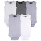 Gerber Unisex Baby Multi-Pack Sleeveless Onesies Bodysuit Grey Heather 0-3 Months