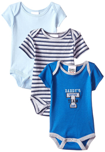 Peanut Buttons Babys Newborn Mvp 3 Pack Body Suit, Blue, 3-6 Months