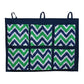 Bacati MixNMatch Zigzag Wall/Crib Storage Organizer, Blue/Green