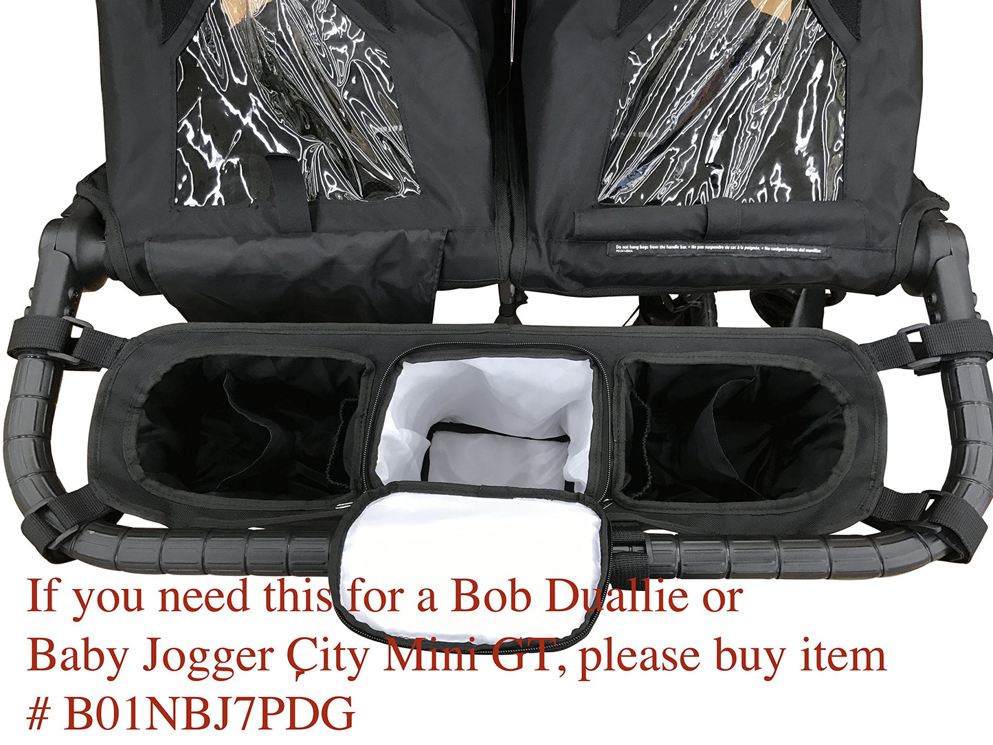 Double Stroller Stroller Organizer For Booyah Child, Large And Xl Pet Stroller. Fits Clevr, Aosom And Best Choice Double Baby St