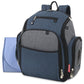 Fisher-Price Fastfinder 3 Piece Set Diaper Bag Backpack for Moms & Dads with Changing Pad and Wipes Pocket (Blue)