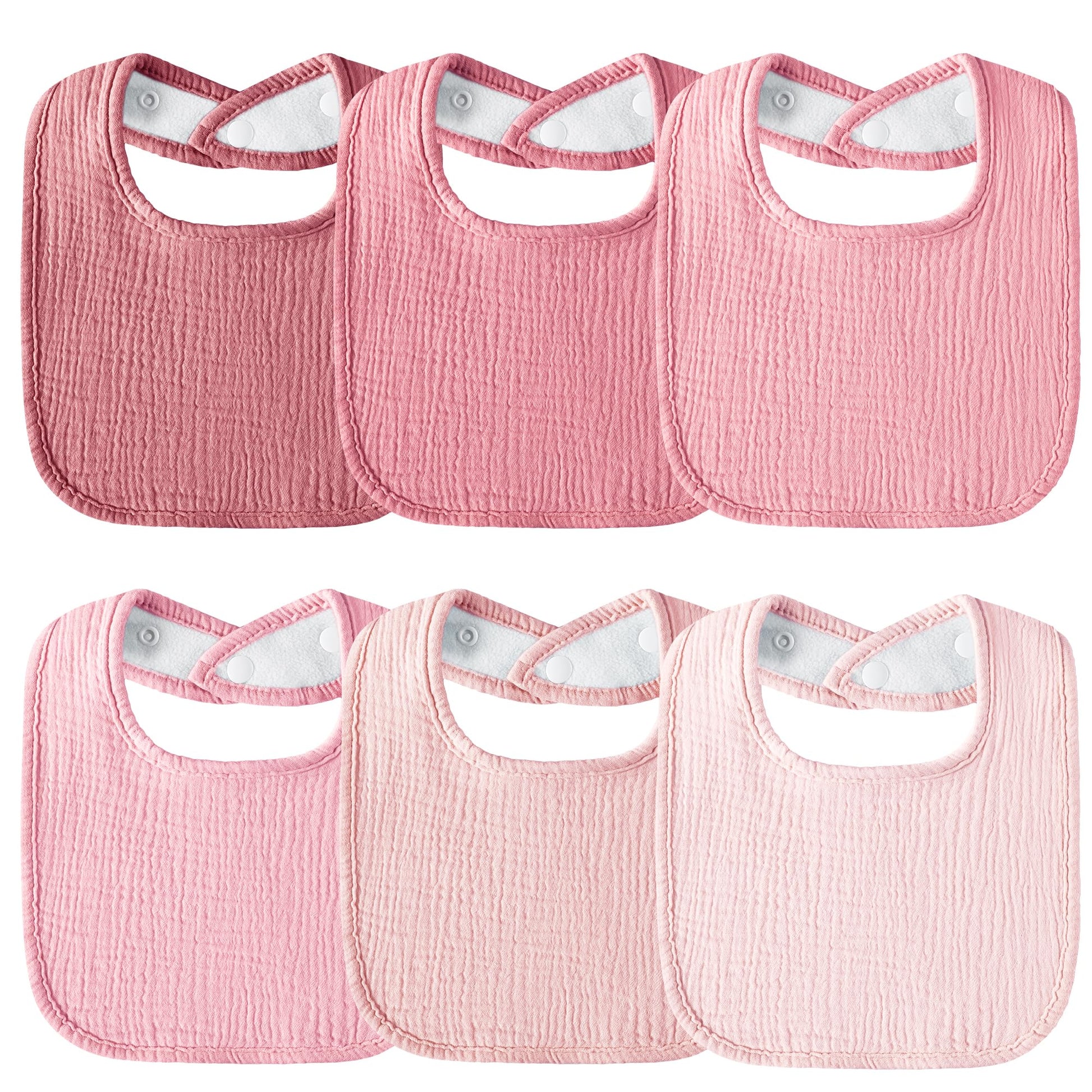 Kewlife gift Muslin Baby Bibs 6-Pack Baby Drool Bandana Bibs for Baby Girls Boys Infant Newborn Toddler Drooling and Teething (P