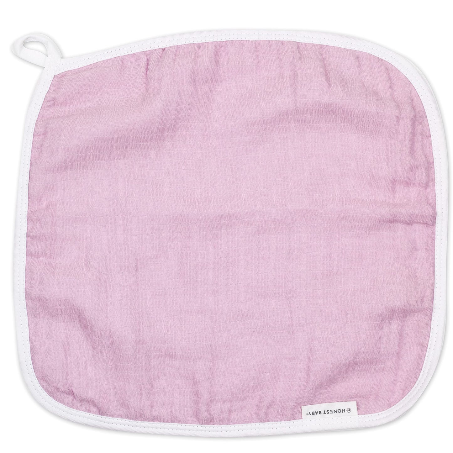 Honestbaby Organic Cotton Triple-Layer Woven Wash Cloths Multipack, Rainbow Stripe, One Size