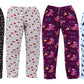 Fflirtygo Comfort Printed Girls Cotton 3/4th Pyjama, Girls Casual wear & Sleepwear for 78 Years(Pack of 4 Prints May Vary) Mult
