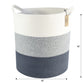 Comfy-Homi Xxl Large Laundry Basket With Handles Blanket Baskets Living Room|Woven Cotton Rope Decorative Basket Laundry Hamper