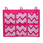 Bacati MixNMatch Zigzag Wall/Crib Storage Organizer, Pink