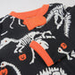 Honestbaby Baby Celebration Sleep & Play Footed One-Piece Pajama Sleeper 100% Organic Cotton, Dino Ween, 3-6 Months