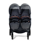 Valco Baby Trend Duo Light Weight Side By Side Double Stroller 2023 (Charcoal) - Easy And Compact Fold, Multi-Position Recline,