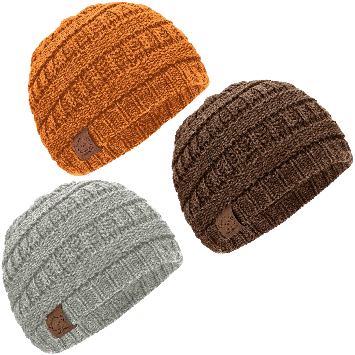 3-Pack Baby Beanies, Baby Hats - Newborn Hats, Baby Boy Hats, Baby Girl Hats For Winter (Mars)