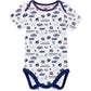 Gerber Unisex Baby Baby Boys Nfl 3 Pack Short Sleeve Onesie Bodysuit, Team Color, 6-12 Months