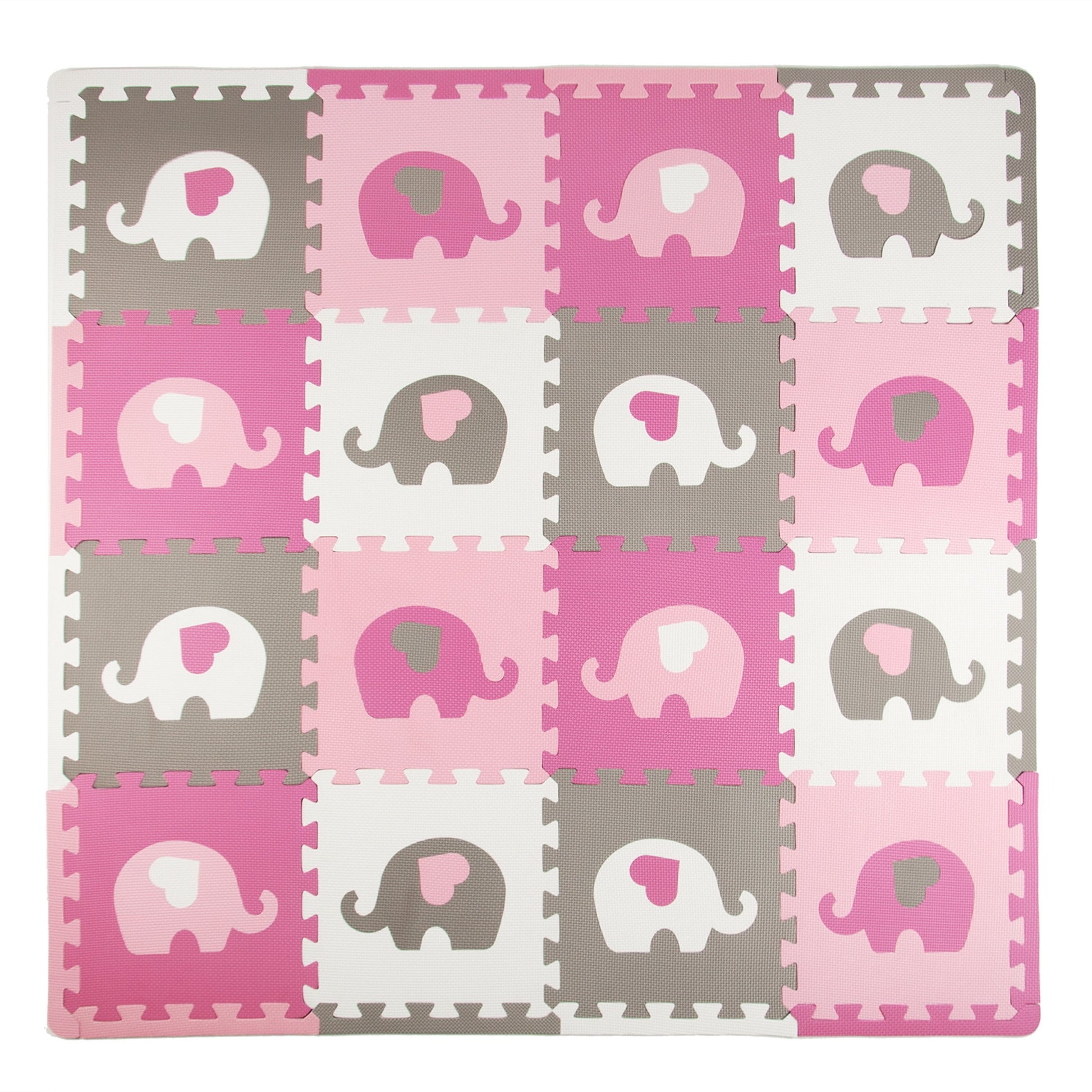 Tadpoles Hearts And Stars Foam Playmats For Kids, 16 Interlocking Foam Tiles, Waterproof, Durable, And Long-Lasting | Total Floo