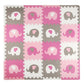 Tadpoles Elephants With Hearsfoam Playmats For Kids, 16 Interlocking Foam Tiles, Waterproof, Durable, And Long-Lasting | Total F