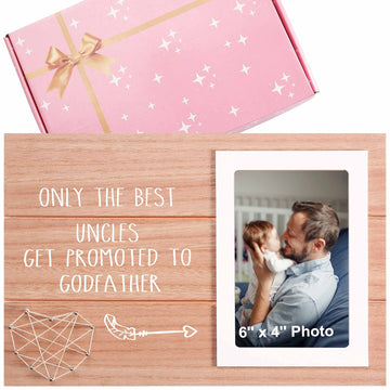 Sioial Godfather To Be Gift-Funny Frame Gift Idea For Godfather-Christmas Birthday Fathers Day Gift For New Godfather-Only The B