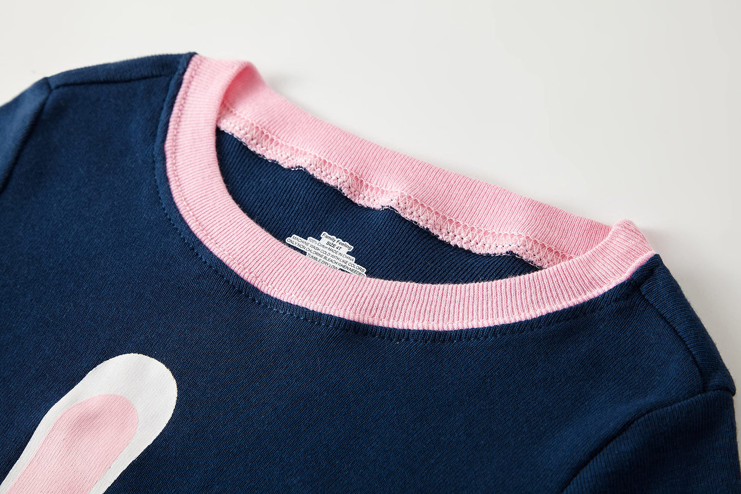 Family Feeling Easter Bunny Baby Girls Pajamas Long Sleeve Cotton Toddler Kid Rabbit Pjs 18-24 Monthes
