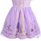 Dressy Daisy Princess Dress Up Clothes Halloween Fancy Party Tulle Skirt Summer Outfit With Braid Hair Hoop For Baby Girls Size