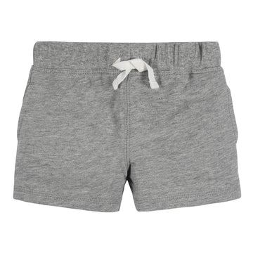 Gerber Boys Toddler 3-Pack Pull-On Knit Casual Shorts, Gray & Black, 2T Us