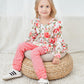 18 Months Girl Clothes Toddler Baby Girl Outfits Floral Shirt Top Pink Pants Fall Winter Little Girl Clothes 2T Outfit For Girl