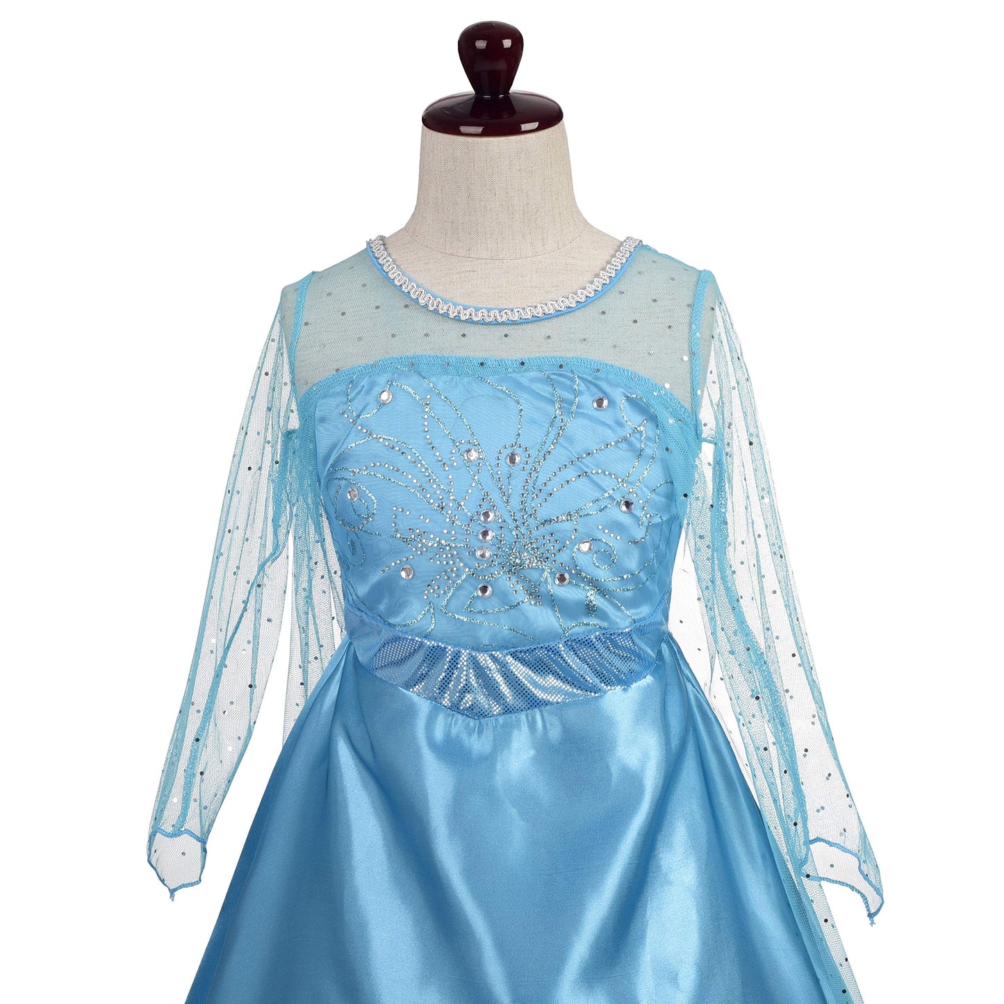Lito Angels Girls Princess Dress Up Costumes Snow Queen Fancy Birthday Christmas Halloween Party Long Train With Accessories Siz