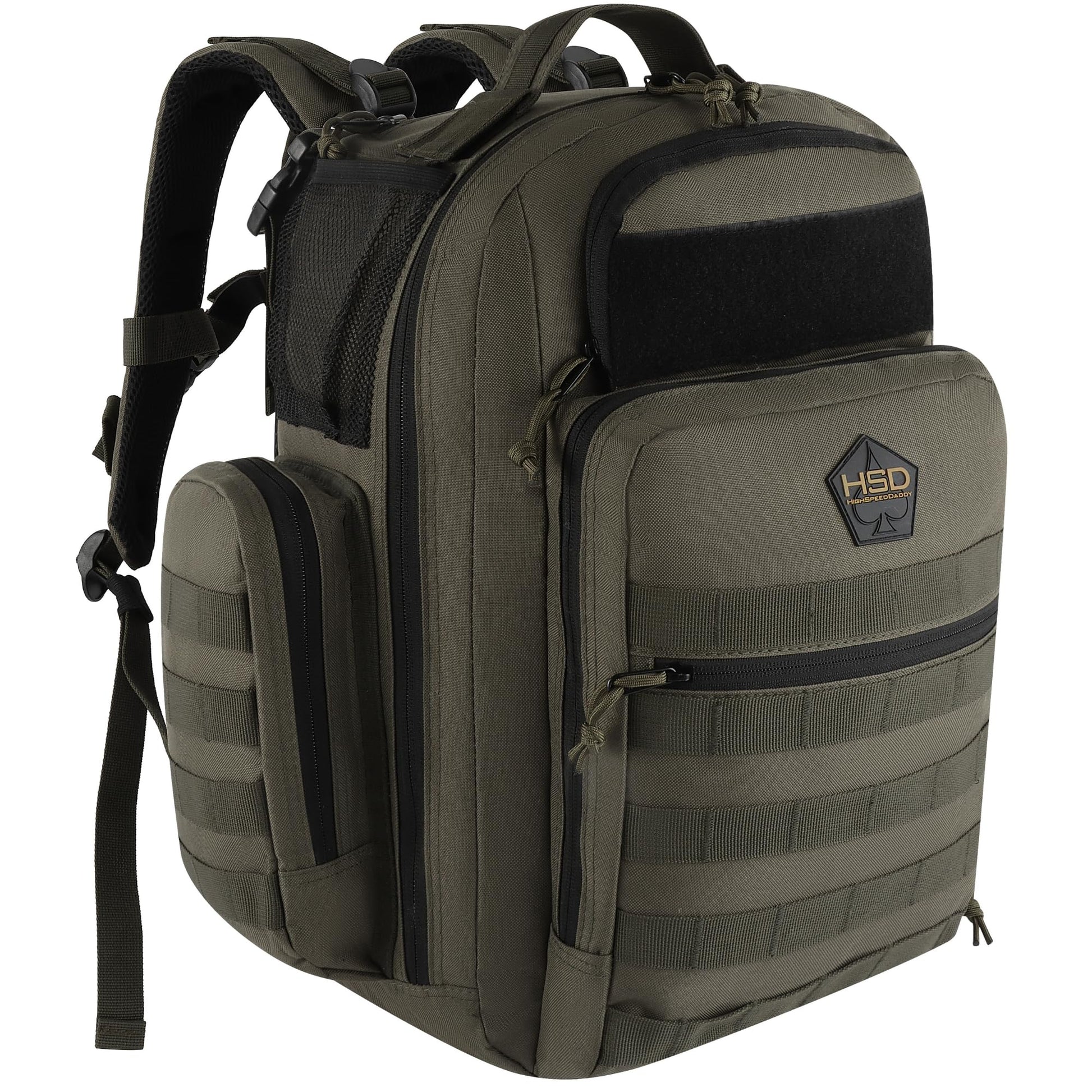 Highspeeddaddy Ranger Green Diaper Bag Backpack, Unisex, 20-Inch