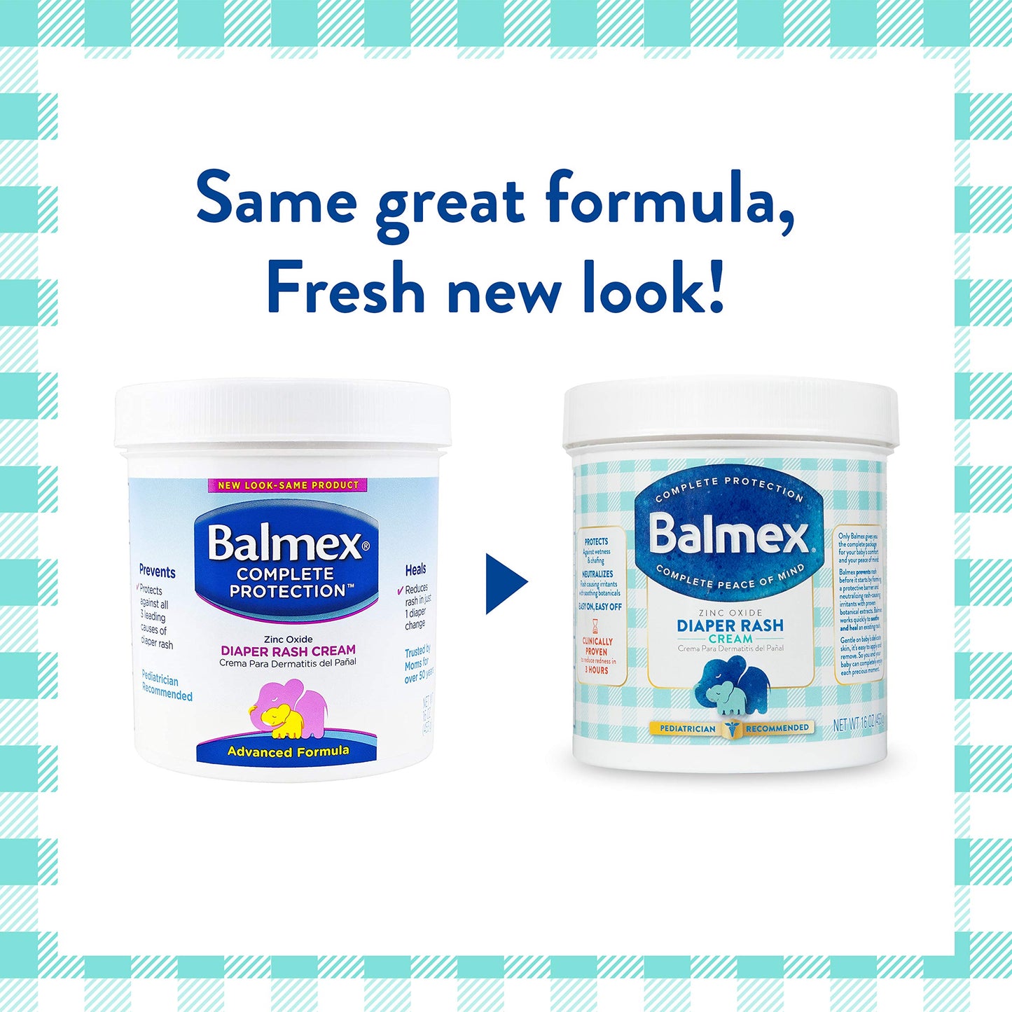 Balmex Complete Protection Daily Baby Diaper Rash Cream, Clinically Proven To Reduce Redness In Just One Use*, With Zinc Oxide +
