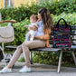 Customized School Bag With Name, Large Capacity Waterproof Diaper Bag, Heart Pattern Monogram Nappy Backpack With Thermal Pocket